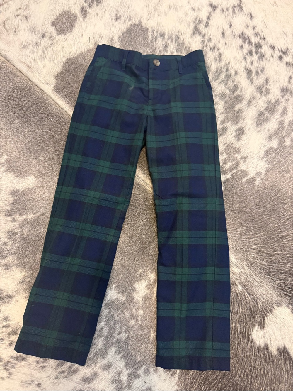 The Beaufort Bonnet Company Navy & Green Plaid Chinos